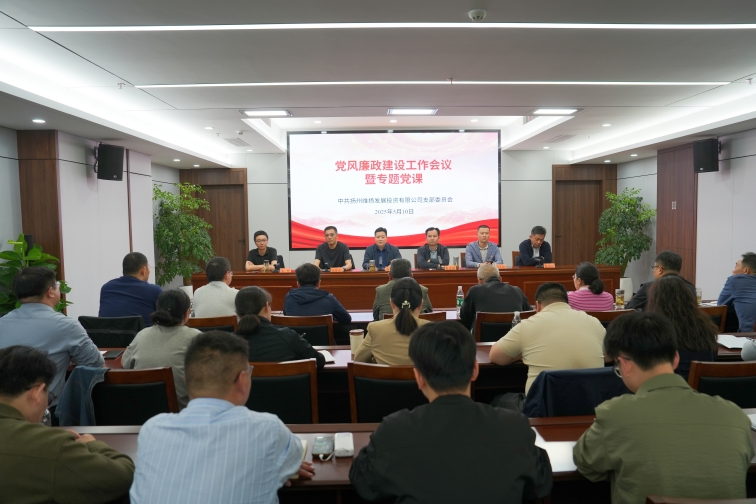 維揚發(fā)投召開(kāi)黨風(fēng)廉政建設工作會(huì )議暨專(zhuān)題黨課